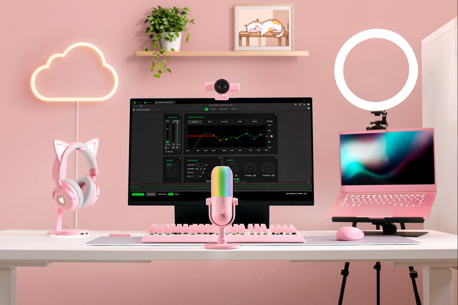 Razer Seiren V3 Chroma 32-Bit DSP - Quartz