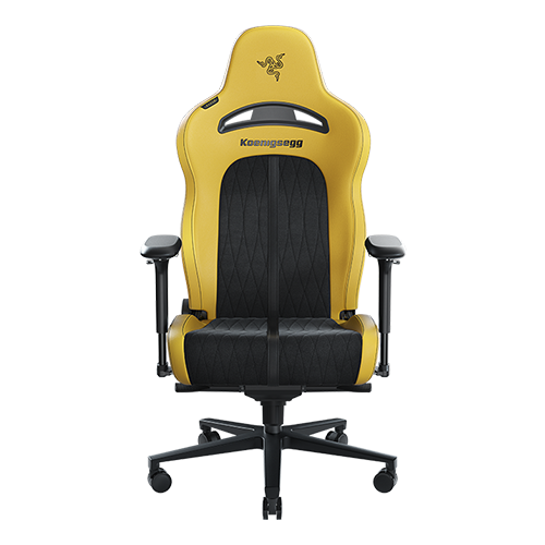 Image of Razer Enki Pro - Koenigsegg Edition - Premium Gaming Chair with Alcantara® Leather for All-Day Comfort - Designed for All-day Comfort - Built-in Lumbar Arch