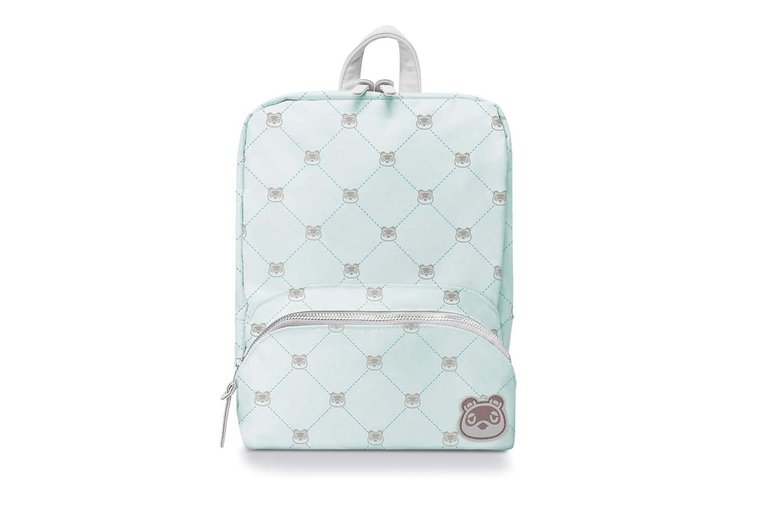 Nintendo Switch Mini Backpack - Animal Crossing (Tom Nook Quilted) - White Background (Front View)