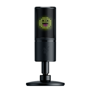 Micrófono condensador para streaming con visualización de emoticonos