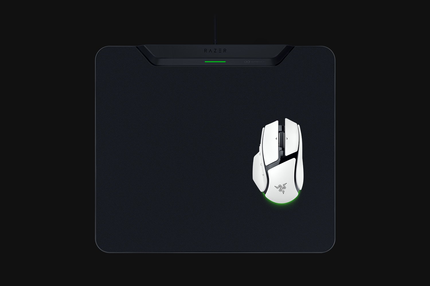 Razer Basilisk V4 HyperSpeed - White + HyperFlux V2 Wireless Charging System - Hard Edition