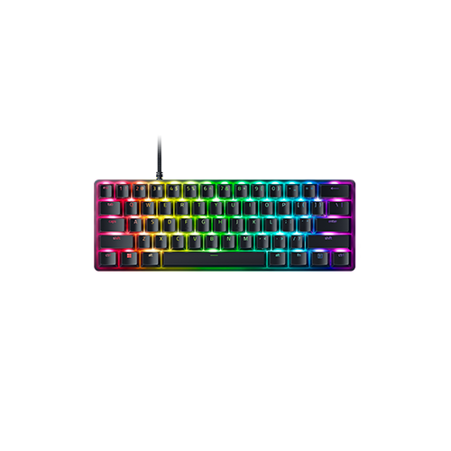 Image of Razer Huntsman Mini Analog - 60% Analog Optical Gaming Keyboard (Analog Switch) - US Layout - Razer™ Analog Optical Switches - Doubleshot PBT Keycaps with Side-printed Secondary Functions - Onboard Memory and Lighting Presets