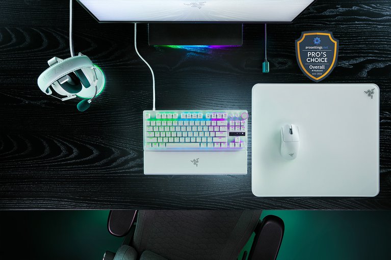 Razer Huntsman V3 Pro Tenkeyless - US - Weiß -view 1