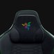 Razer Chroma Head Cushion Closeup with Razer Iskur X - Black Background with Light (Front View)