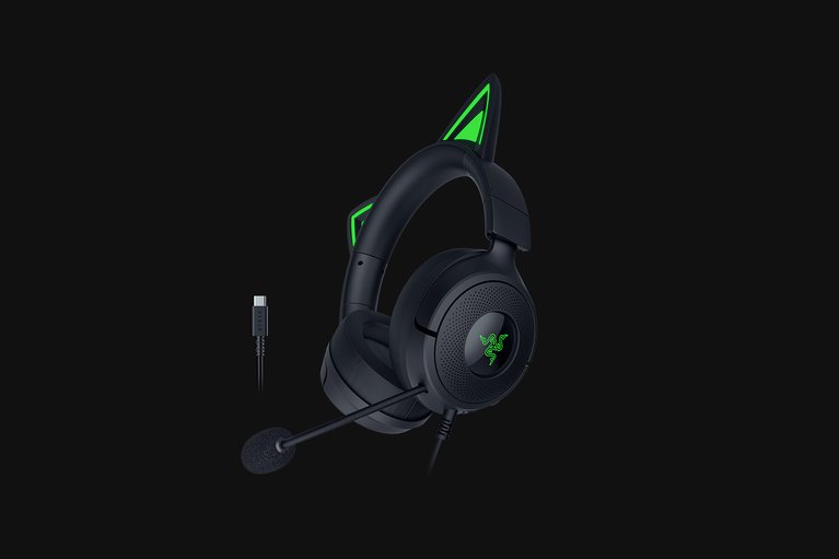 Razer Kraken Kitty V3 - Negro -view 1