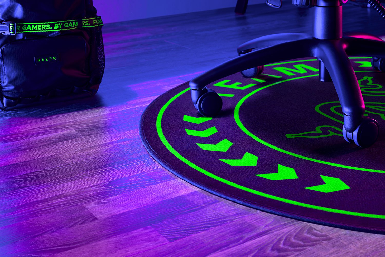 Team Razer Floor Rug Closeup