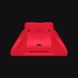 Razer Quick Charging Stand for Xbox Controller (Pulse Red) - Black Background with Light (Back View)