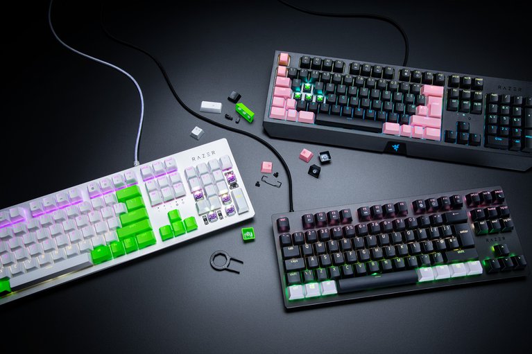 Razer Keycap Variants on Razer Keyboards