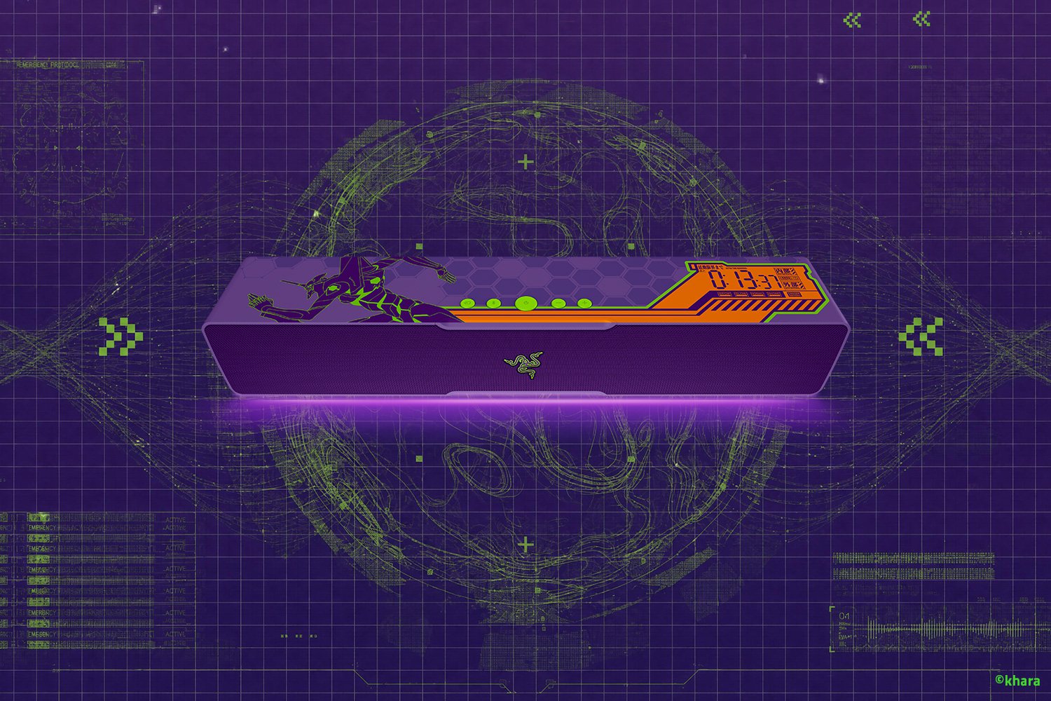 Razer Leviathan V2 X - Evangelion (EVA-01) Edition