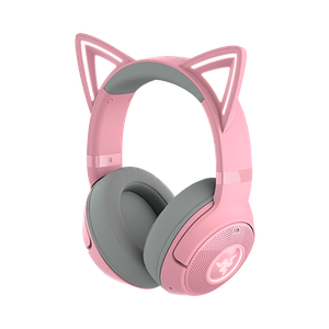 Cuffie RGB wireless Bluetooth con orecchie da gatto