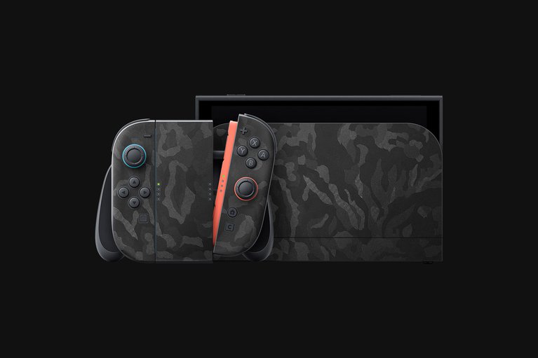 Razer Skins - Nintendo Switch 2 - Black Camo - Complete -view 1