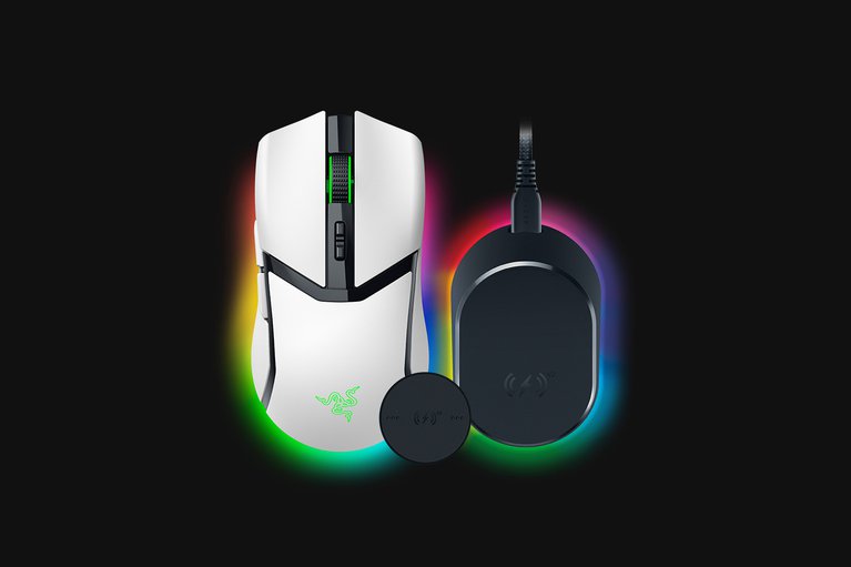 Razer Cobra Pro - White + Mouse Dock V2 Pro -view 1