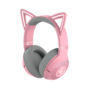 Casque sans-fil Bluetooth avec éclairage RGB et oreilles de chat