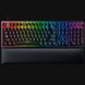 Razer Huntsman V2 (Red Switch) US - Black Background with Light (Top-Down View)