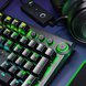 Razer BlackWidow Elite (Green) US Knob Closeup on Razer Gaming Workstation (Angled View)