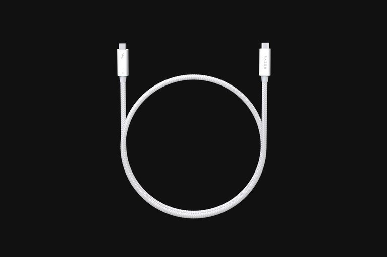 Razer Thunderbolt 4 Cable - 0.8 m - White -view 1