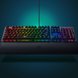 Razer BlackWidow V3 (Green Switch) US (Black) - Blue Background with Pointlight (Tilted View)