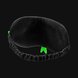 Razer Sneki Snek Eye Mask - Black Background with Light (Back-Angled View)