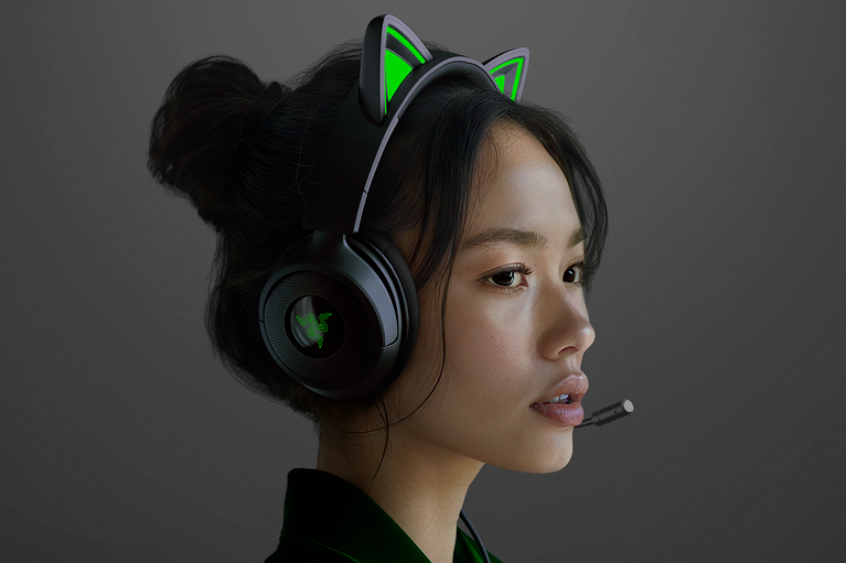 Razer Kraken Kitty V3 X - Nero -view 1