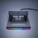 Razer Laptop Stand (Chroma) - Silver Surface with Light (Front View)