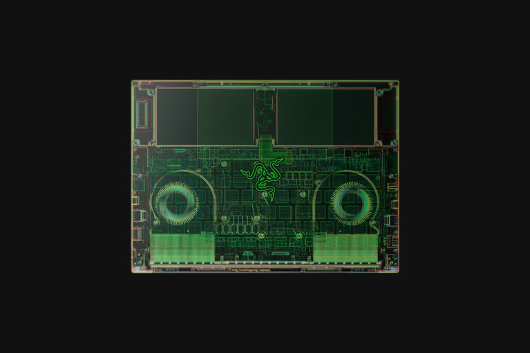 Razer Skins - Razer Blade 14 - X-Ray Chroma - Top -view 1