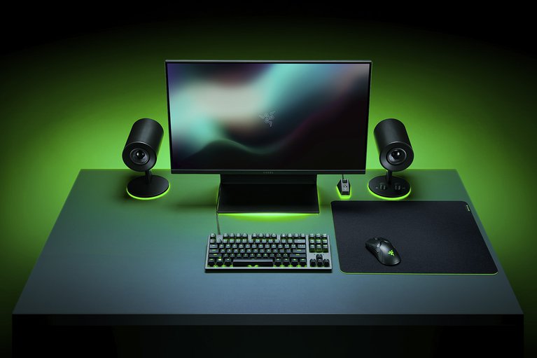 Razer Gigantus V2 Large on Razer Workstation - Backlit (Razer Theme)