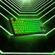 Razer Huntsman TE US (Green Keys) Neon Light Infinite Tunnel (Angled View)