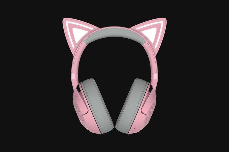 Razer Kraken Kitty V2 BT - Quartz -view 1