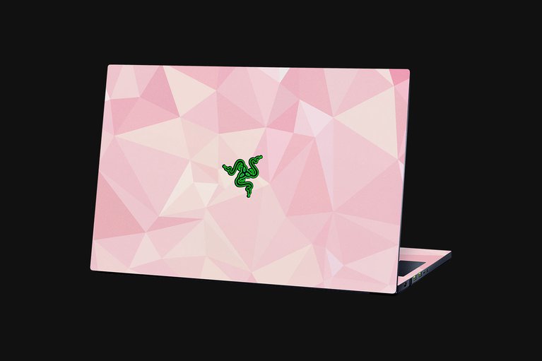 Razer Blade 17 Geometric (Angled View) Skin - Geometric (Quartz) Full