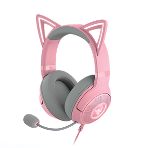 Cuffie RGB cablate con orecchie da gatto