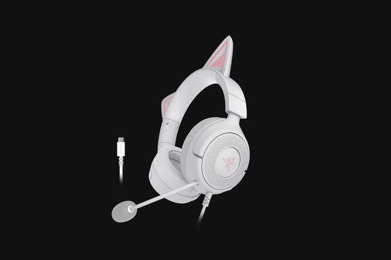 Razer Kraken Kitty V3 - White -view 1