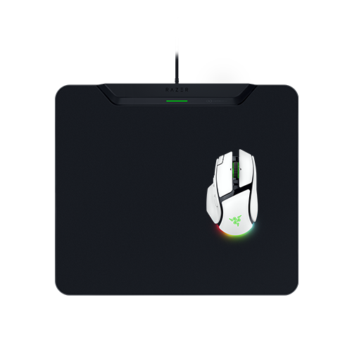 Razer Basilisk V4 Pro - Weiß + HyperFlux V2 Wireless Charging System - Hard Edition