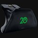 Razer Universal Quick Charging Stand (Xbox 20th Anniversary Limited Edition) - Black Background with Light (Angled View)