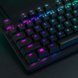 Razer Huntsman TE US (Black Keys) Closeup on Razer Workstation (Angled View)