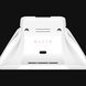 Razer Universal Quick Charging Stand (White) - Black Background with Light (Back View)
