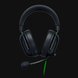 Razer Blackshark V2 X (Black) - Black Background with Light (Front View)