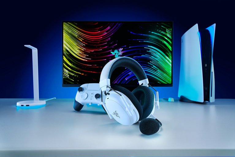 Razer BlackShark V3 Pro for PlayStation - Bianco -view 1