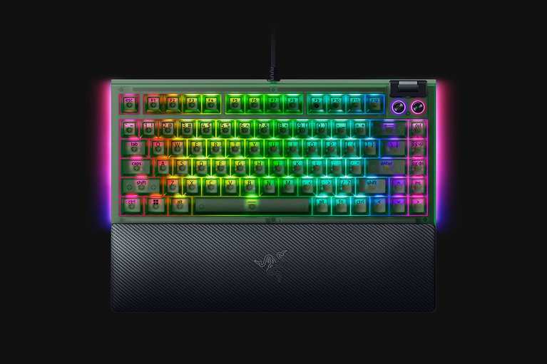 Razer BlackWidow V4 75% - US - Phantom Green Edition - 1 보기