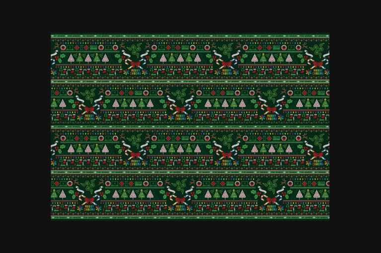 Razer Wrapping Paper - Classic Green -view 1