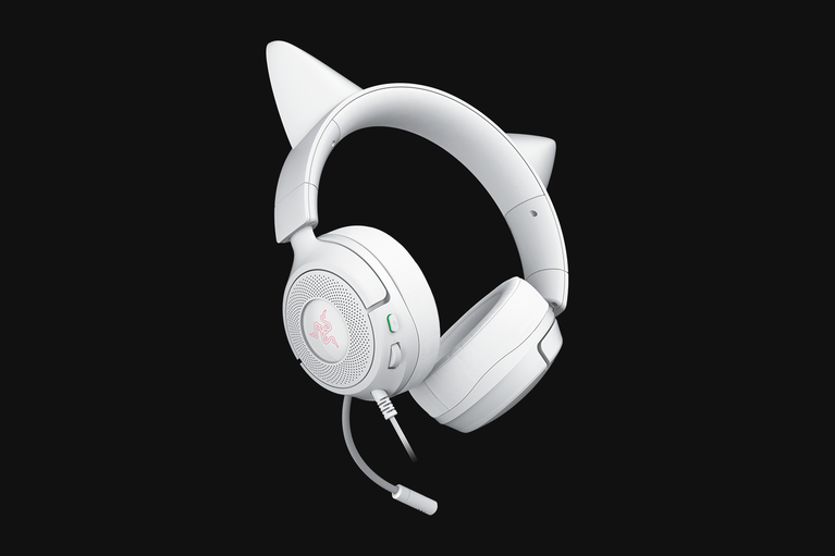Razer Kraken Kitty V3 X - White -view 1