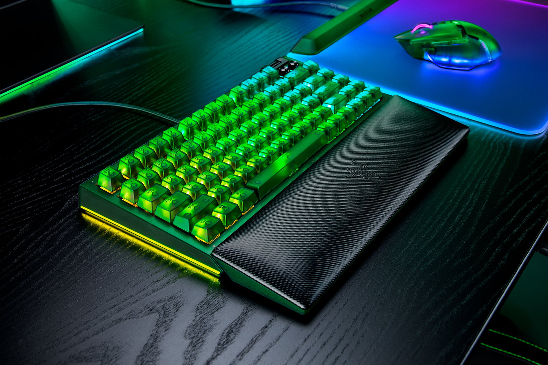 Razer BlackWidow V4 75% - US - Phantom Green Edition | 키보드