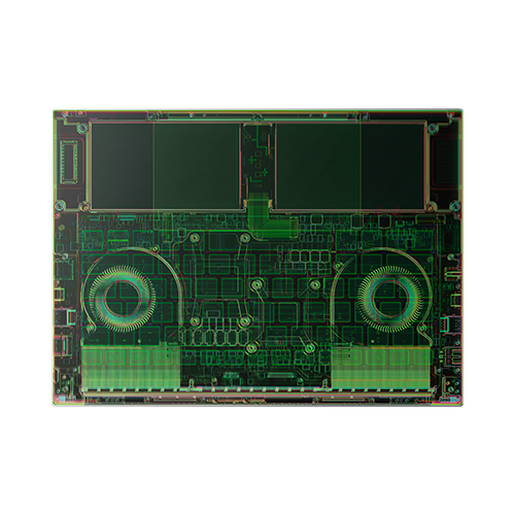 Razer Skins - Razer Blade 14 Mercury - X-Ray Chroma - Top