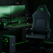 Razer Iskur V2 NewGen - Black / Green -view 2