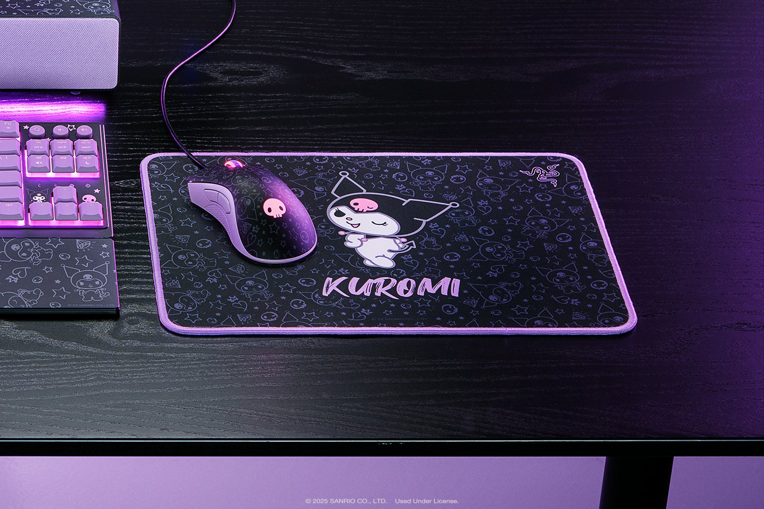 Razer DeathAdder Essential & Goliathus Mouse Mat Bundle - Kuromi Edition