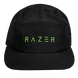 Razer Elite Five Panel Cap - Black Background with Light (Front View)