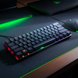 Razer Huntsman Mini US Clicky (Black) on Razer Workstation (Angled View)