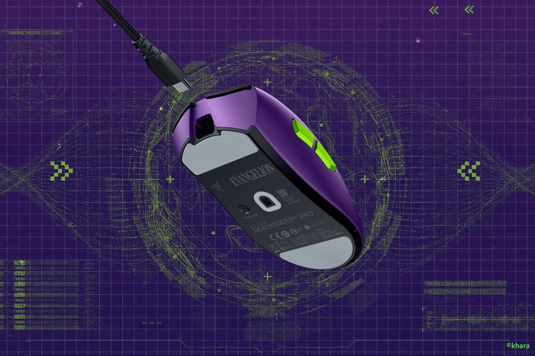 Razer DeathAdder V4 Pro - Evangelion (EVA-01) Edition - 檢視 1