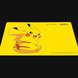 Razer Goliathus Mouse Mat (Pikachu) - Black Background with Light (Tilted View)