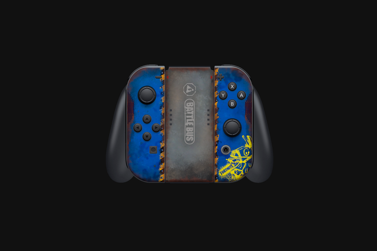 Razer Skins - Nintendo Switch OLED - Fortnite - Battle Bus - Complete -view 1