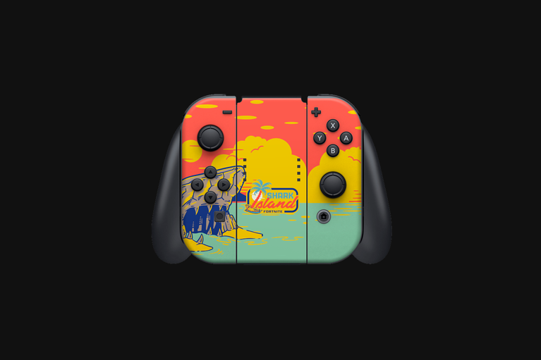 Razer Skins - Nintendo Switch OLED - Fortnite - Shark Island - Complete -view 1